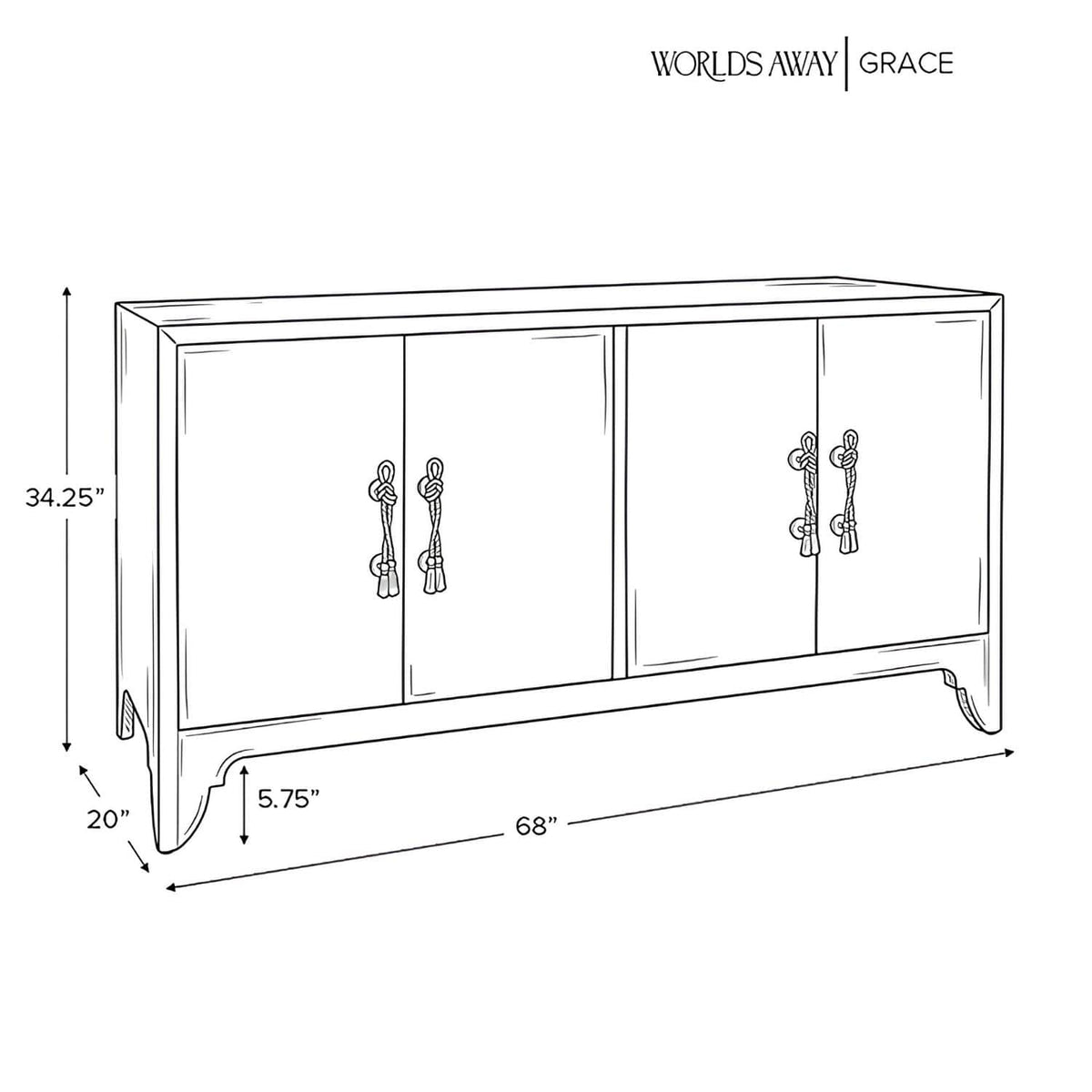 Grace Buffet Sideboards + Cabinets