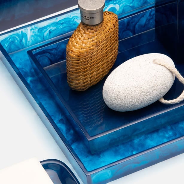 Abiko Cobalt Bath Collection Bath Accessory