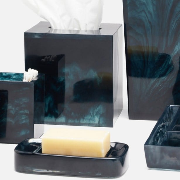 Abiko Dark Teal Bath Collection Bath Accessory