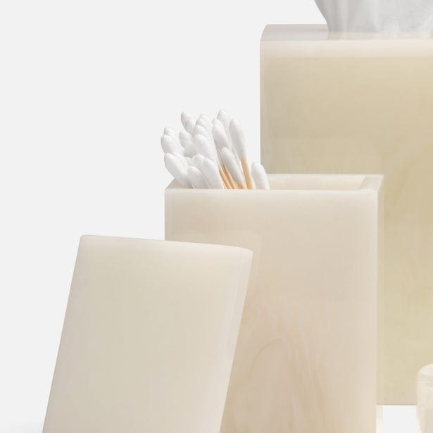 Abiko Pearl White Bath Collection Bath Accessory