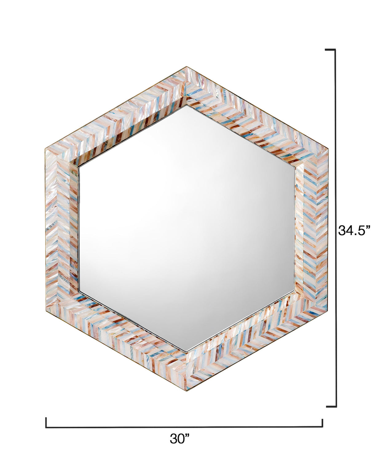 Academy Hexagon Mirror Mirror 6ACAD-BLMOP 688933039412