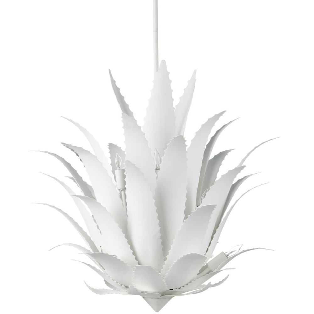 Agave White Chandelier Chandeliers 9000-1263