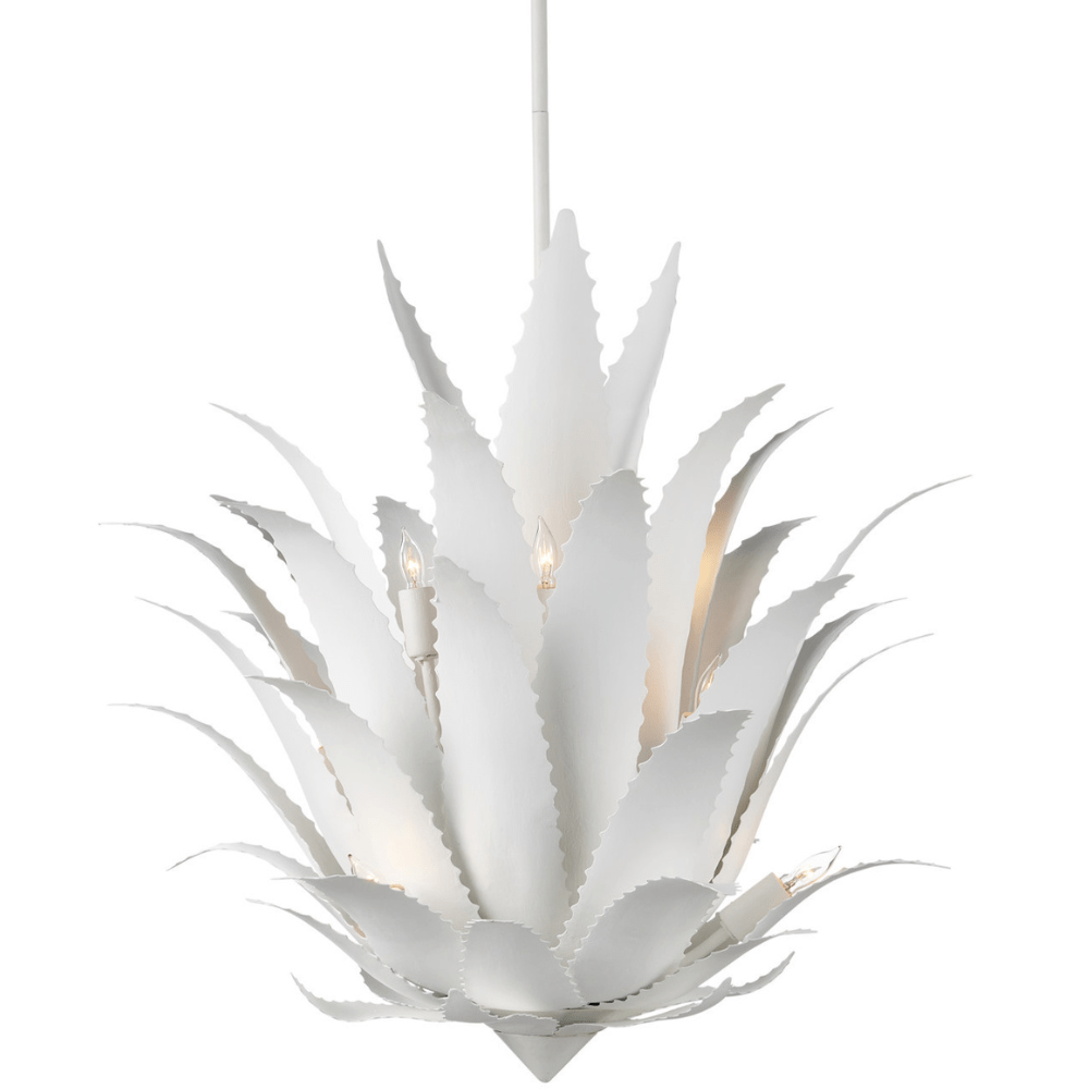Agave White Chandelier Chandeliers 9000-1263