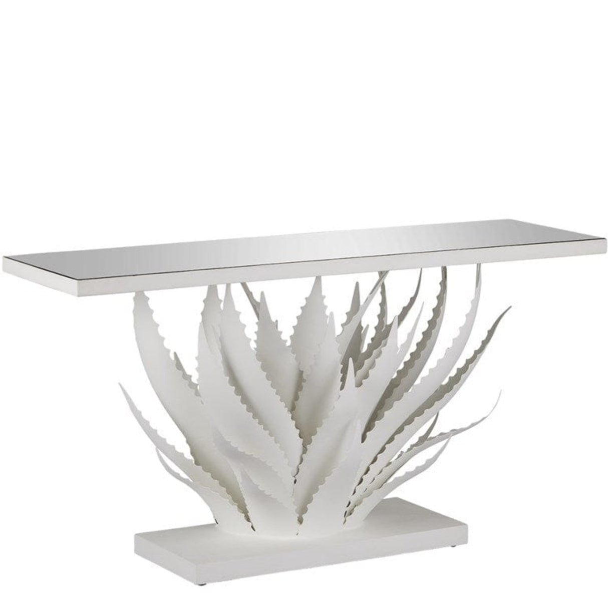 Agave White Console Table 4000-0168