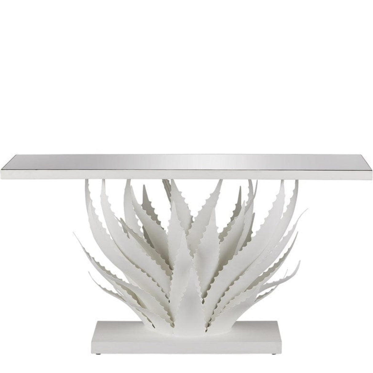 Agave White Console Table 4000-0168