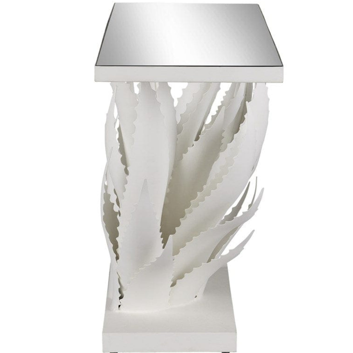 Agave White Console Table 4000-0168