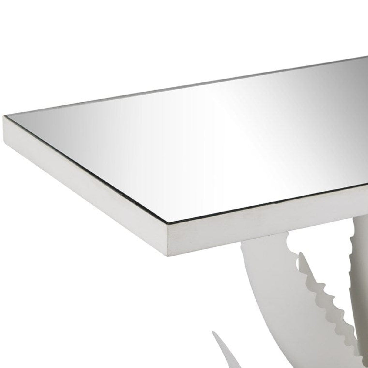 Agave White Console Table 4000-0168
