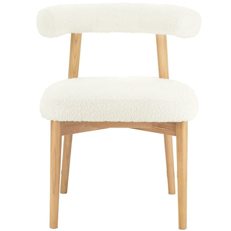 Aksel Boucle Side Chair Dining Chairs + Benches