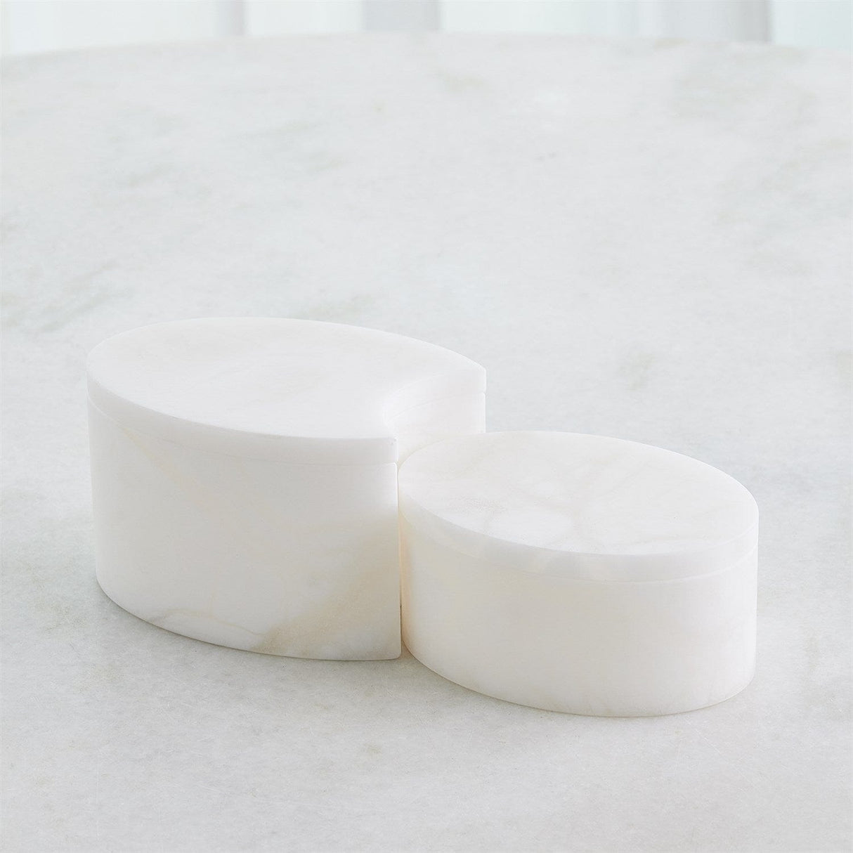 Alabaster Oval Bath Collection Bath Accessory