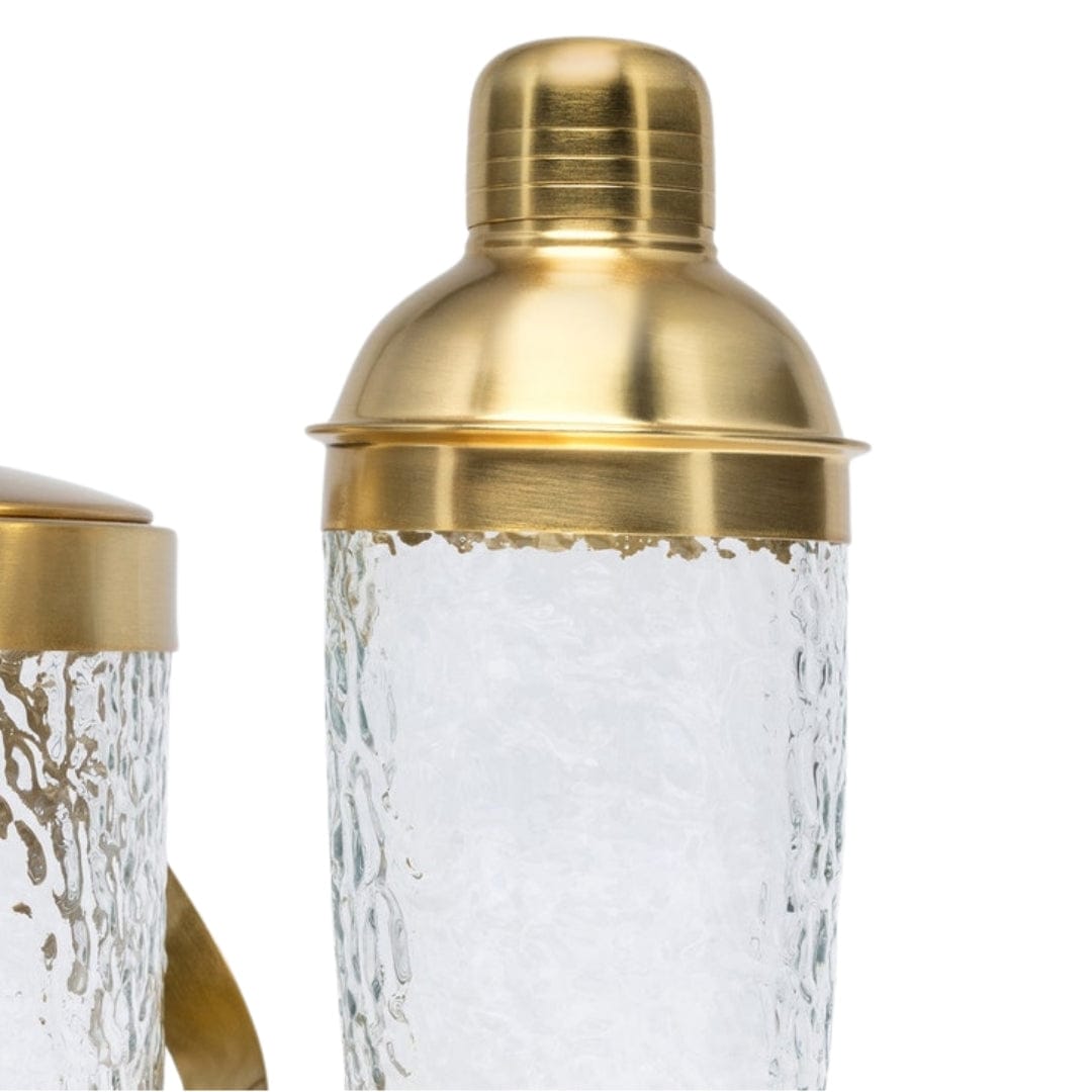 Allegra Clear/Gold Bar Collection Drinkware