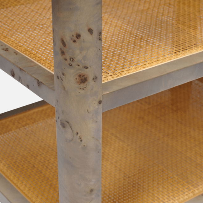 Amara Side Table Burl Wood Side Table