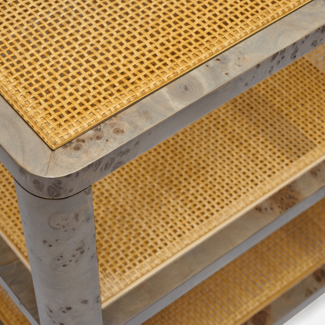 Amara Side Table Burl Wood Side Table