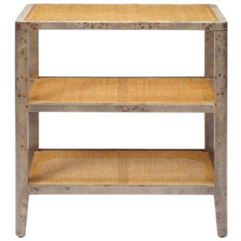 Amara Side Table Burl Wood Side Table FURAMARASTB2526GY