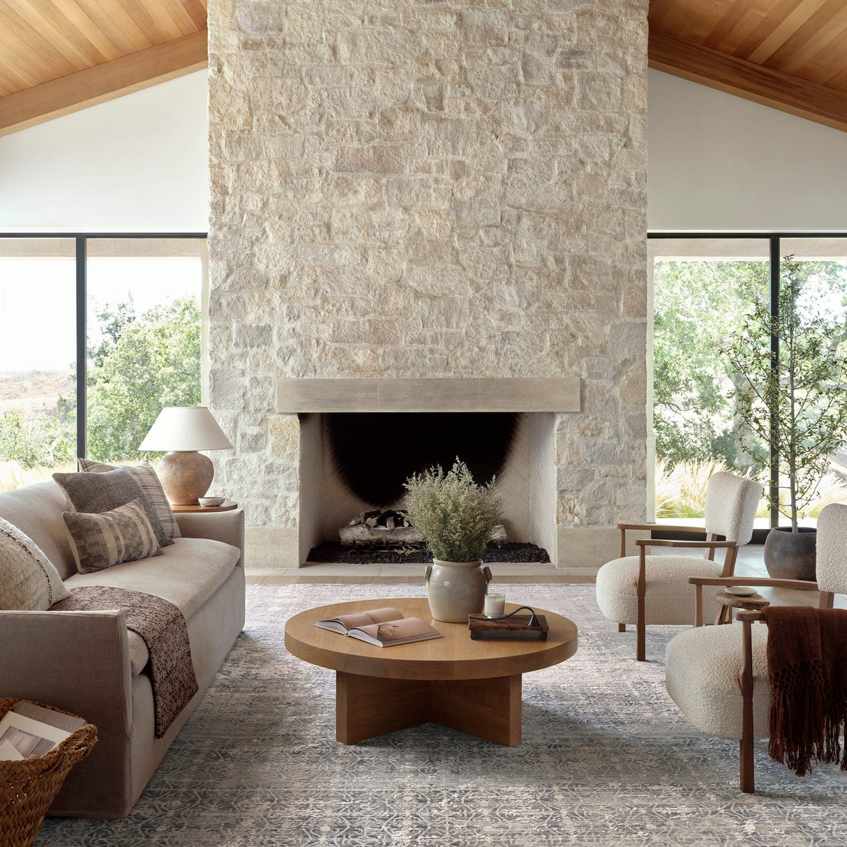 Amber Lewis Alie Rug - Sky/Stone Rugs