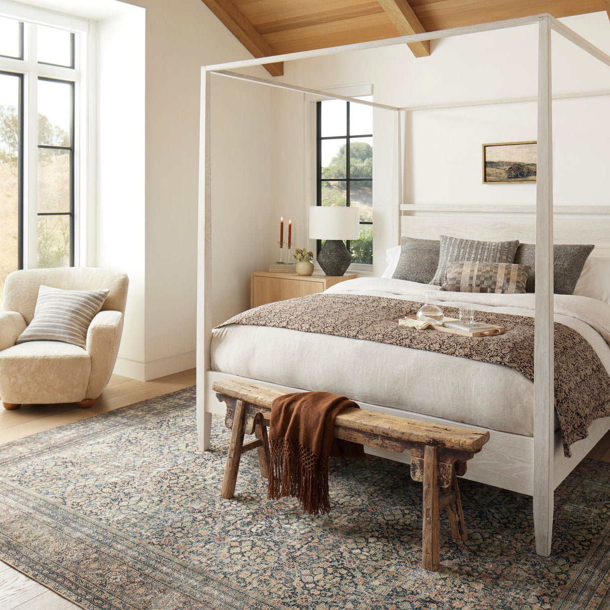 Amber Lewis Bea Pillow - Charcoal/Natural Pillow & Decor