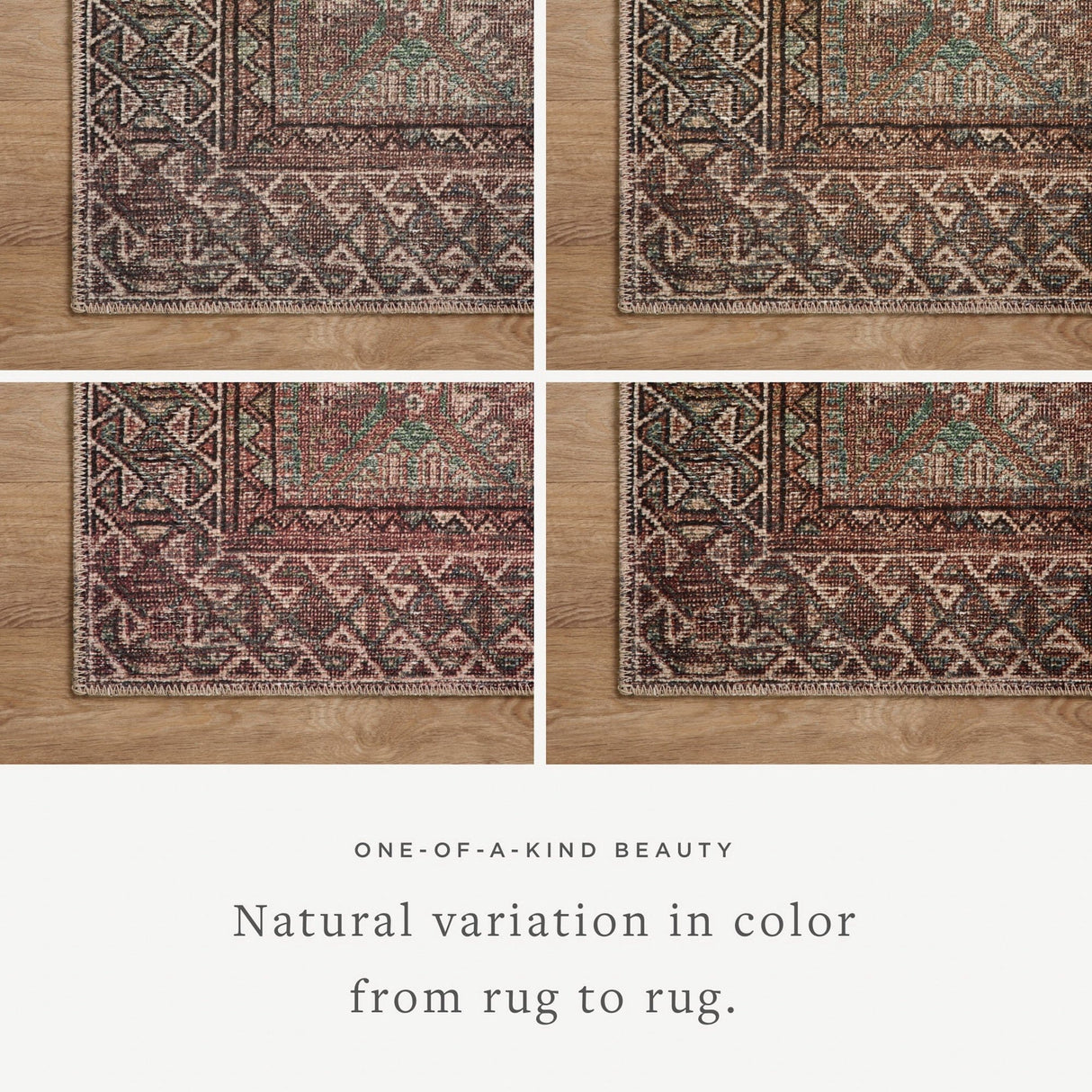 Amber Lewis Billie Rug - Aqua/Rust Rugs