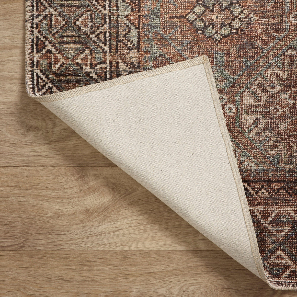 Amber Lewis Billie Rug - Aqua/Rust Rugs