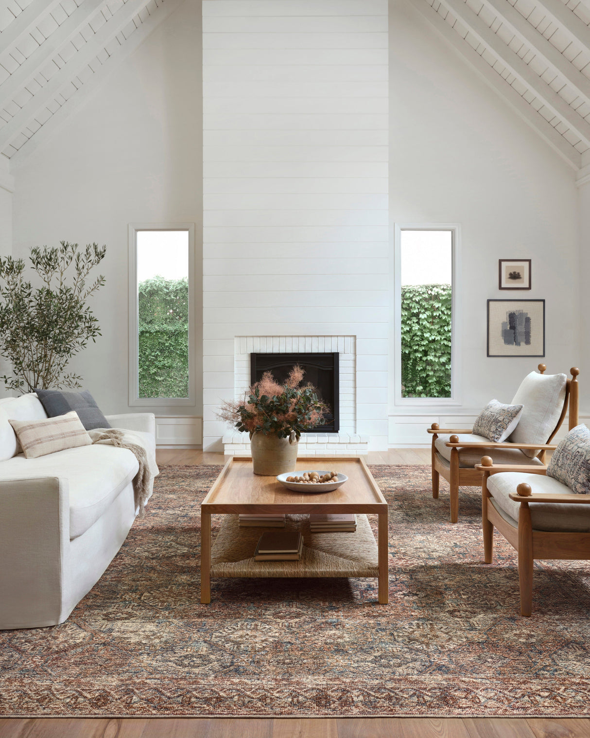 Amber Lewis Billie Rug - Aqua/Rust Rugs