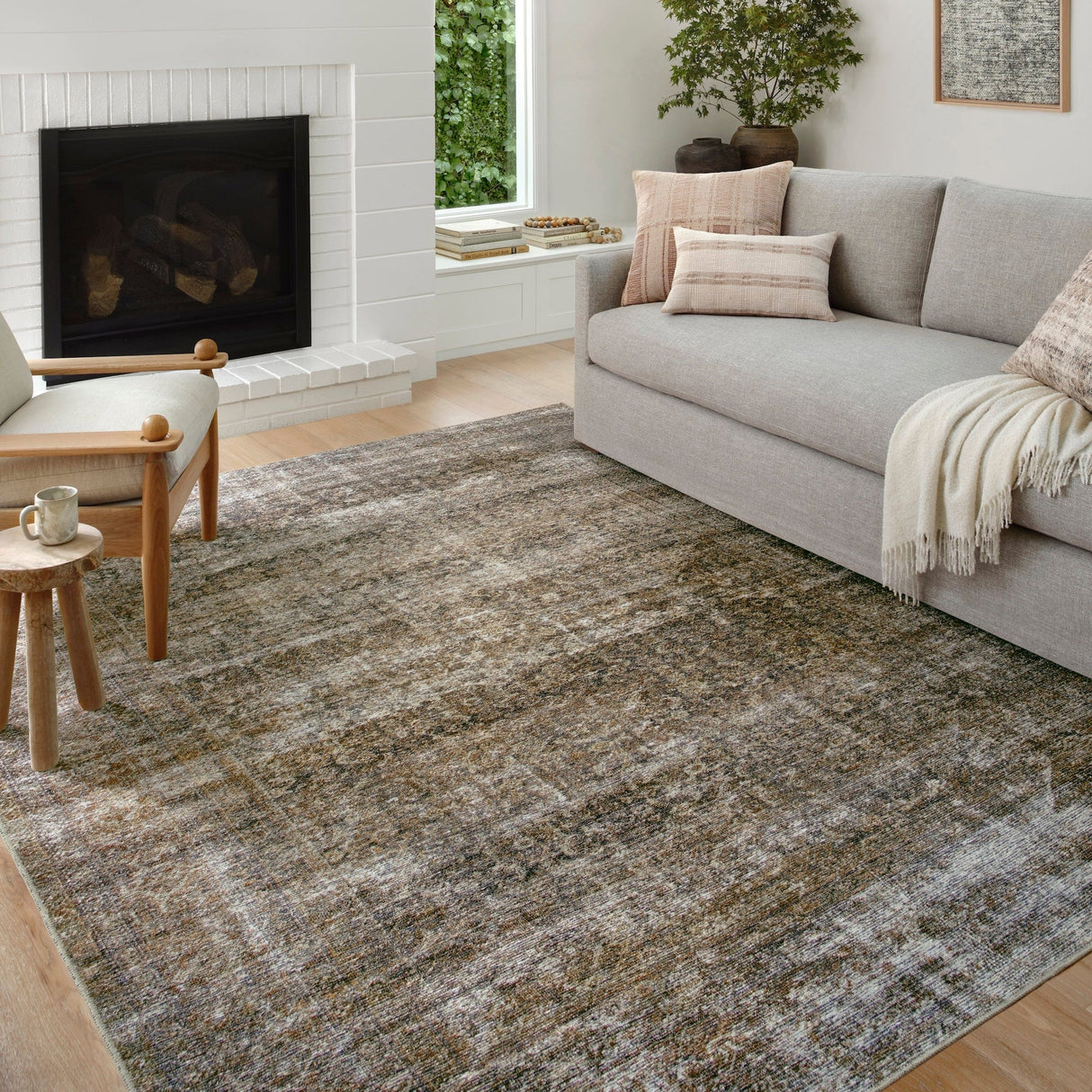 Amber Lewis Billie Rug - Tobacco/Rust Rugs