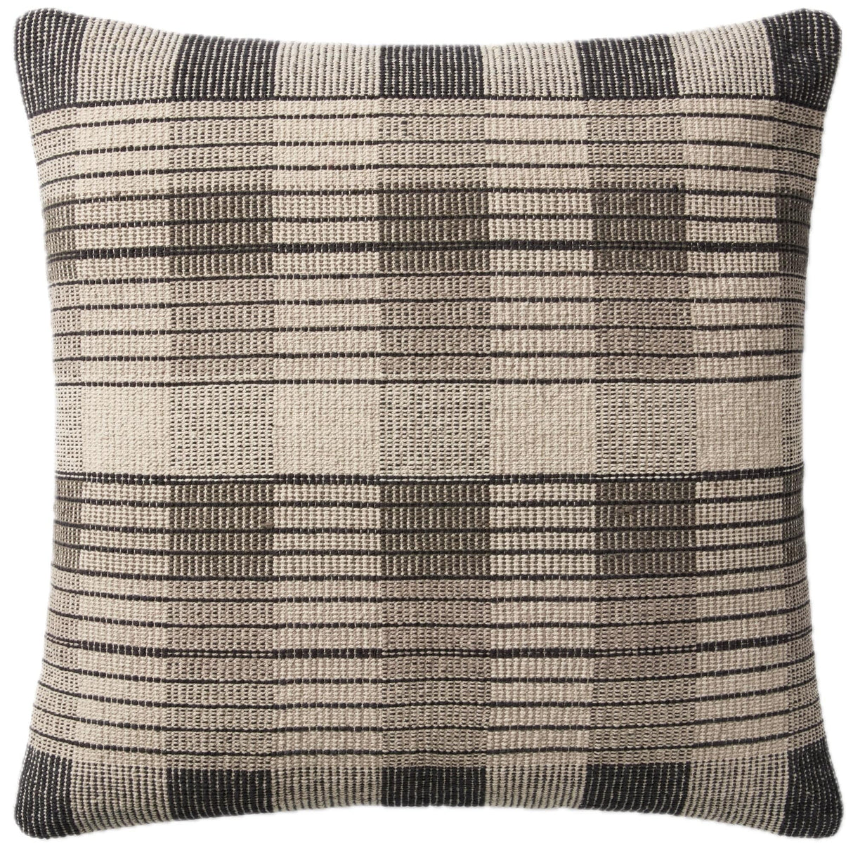 Amber Lewis Blythe Pillow Pillows loloi-PAL0009-AL-IVORY-BLACK-COVER