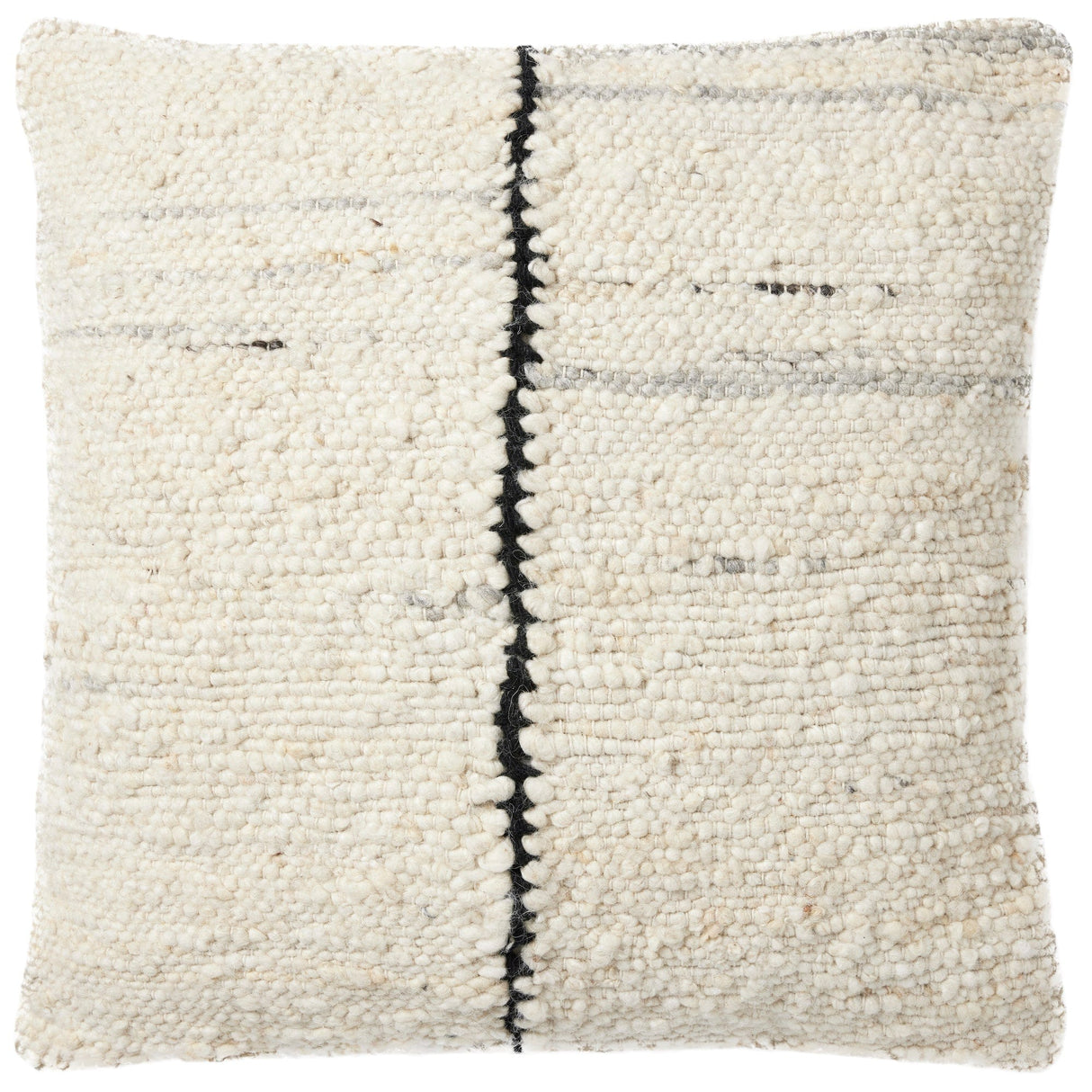 Amber Lewis Carla Pillow - Ivory/Black Pillow & Decor loloi-pal0027-beige-terrcotta-1335-cover