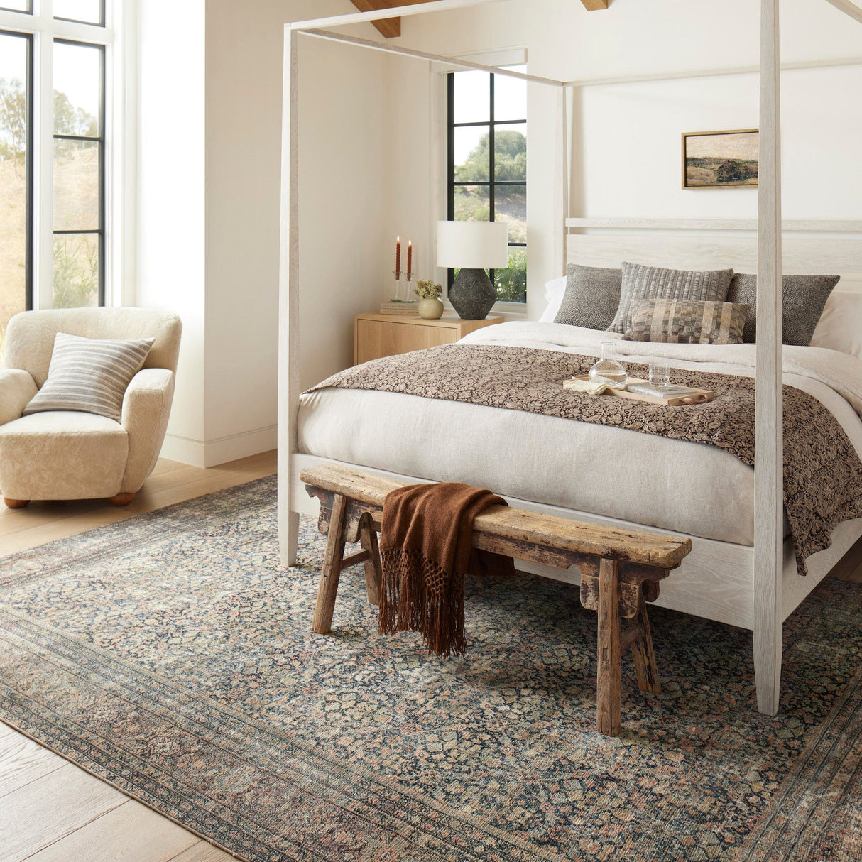 Amber Lewis Claudette Pillow - Charcoal/Grey Pillow & Decor