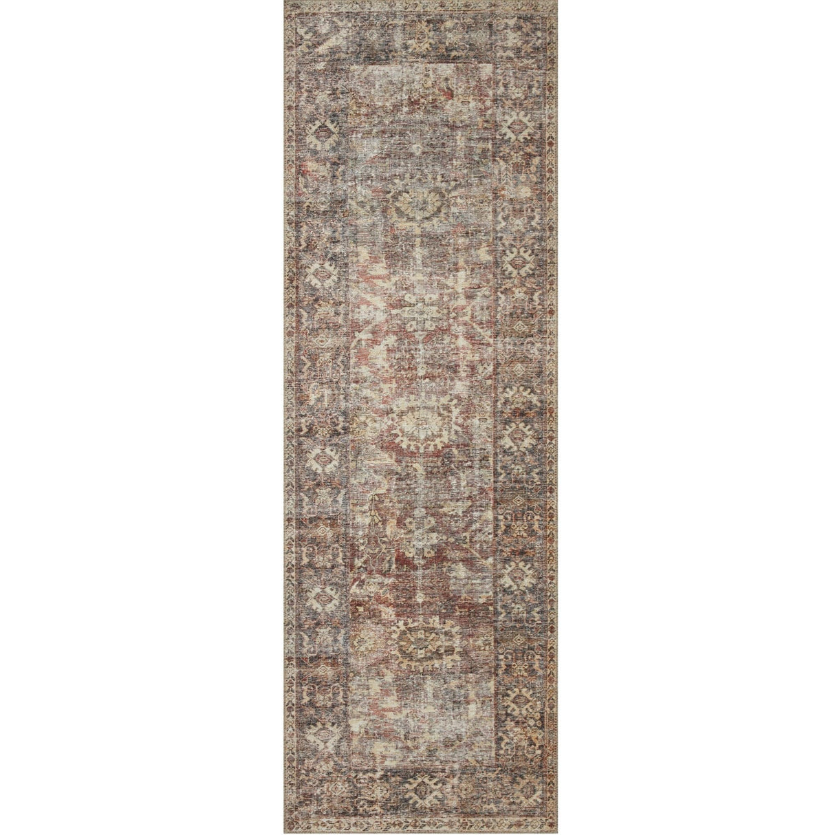 Amber Lewis Georgie Rug - Bordeaux/Antique Rugs loloi-GER-06-AL-BORDEAUX-ANTIQUE-2696