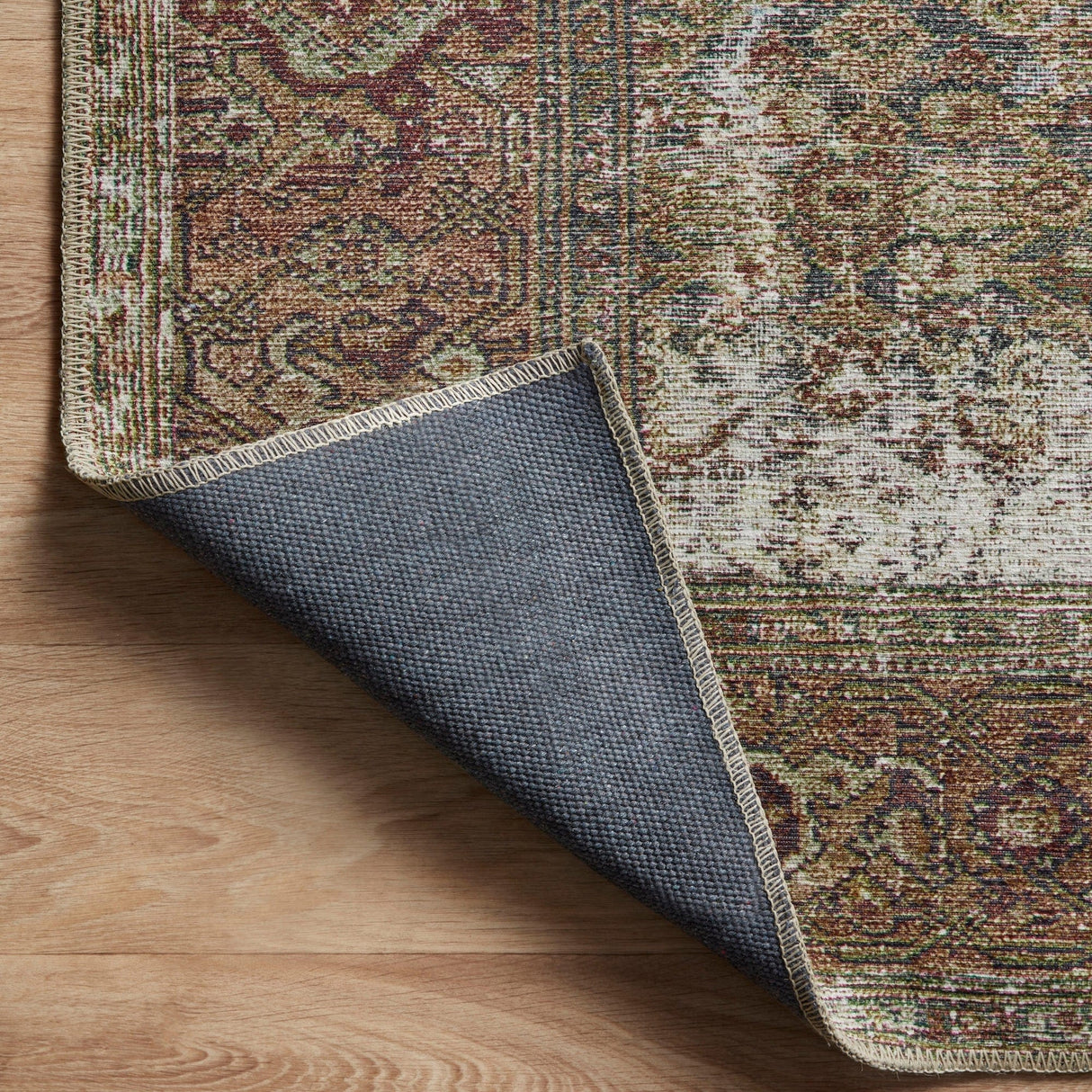 Amber Lewis Georgie Rug - Moss/Salmon Rugs