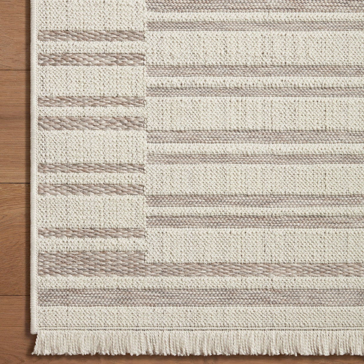 Amber Lewis Malibu Indoor/Outdoor Rug - Ivory/Dove Rugs