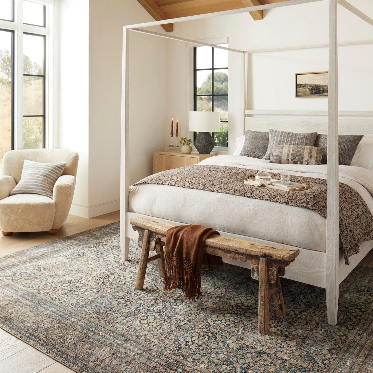 Amber Lewis Marielle Pillow - Ivory/Stone Pillow & Decor