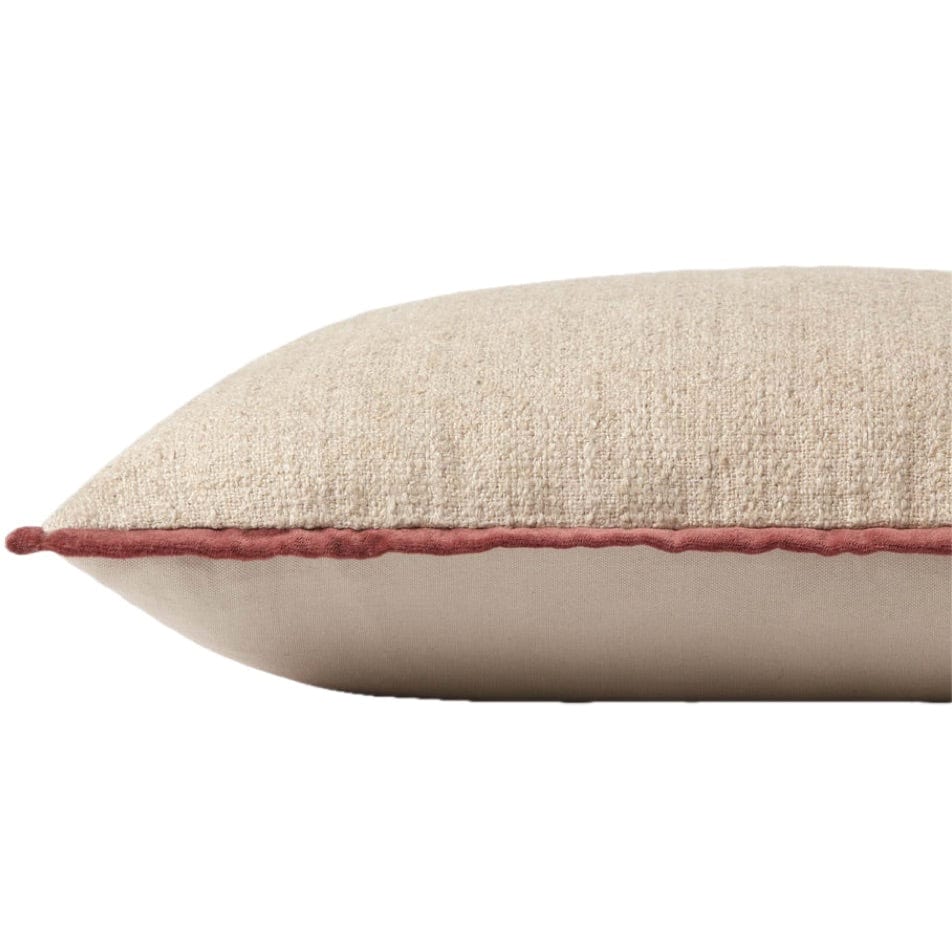 Amber Lewis Pillow - Ivory/Wine Pillows