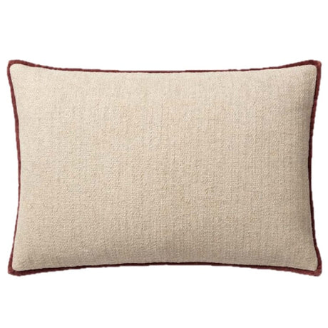 Amber Lewis Pillow - Ivory/Wine Pillows