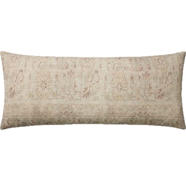 Amber Lewis Pillow - Natural/Wine Pillows loloi-PAL0041-AL-NATURAL-WINE-COVER