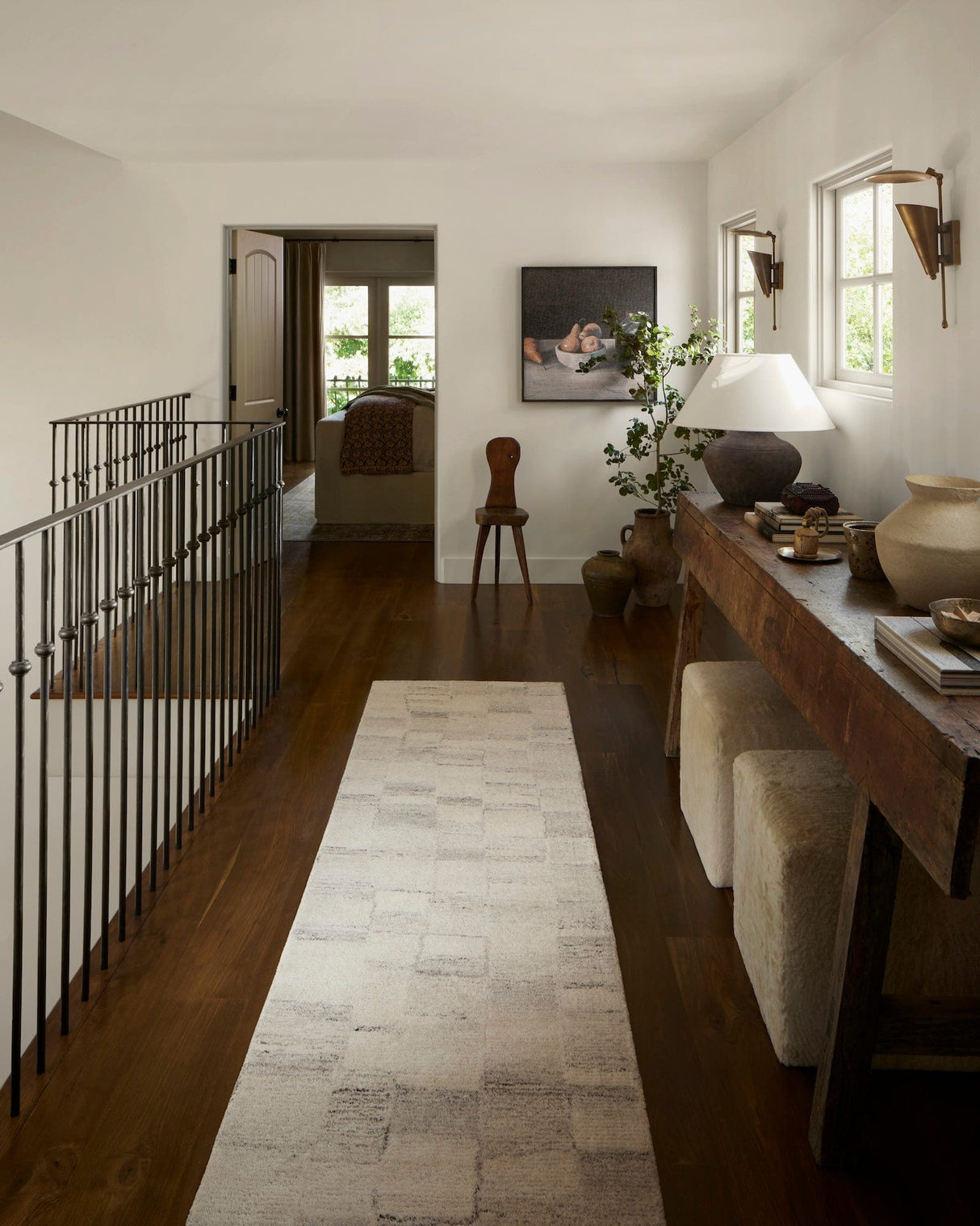 Amber Lewis Rocky Rug - Ivory/Silver Rugs