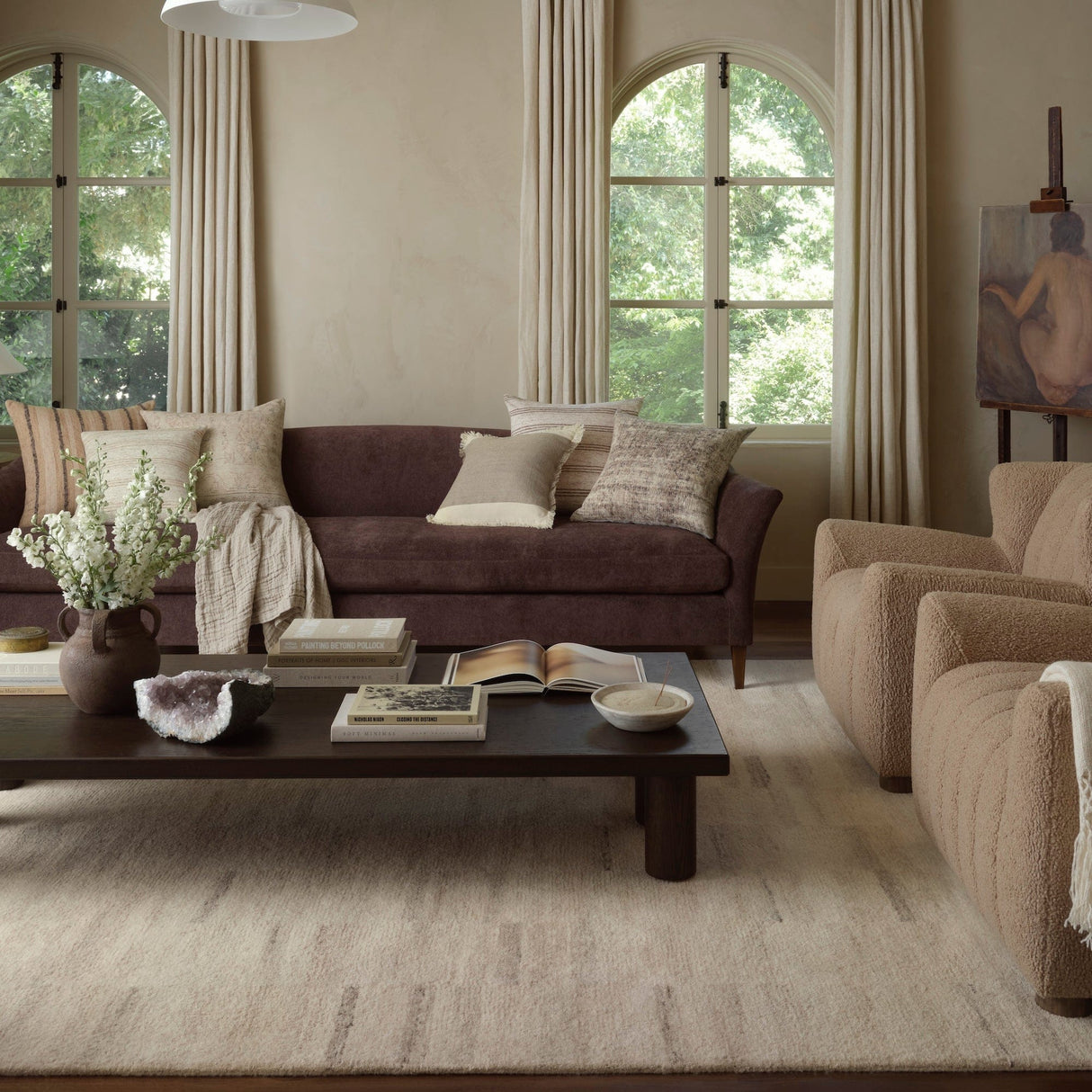 Amber Lewis Rocky Rug - Natural/Fog Rugs