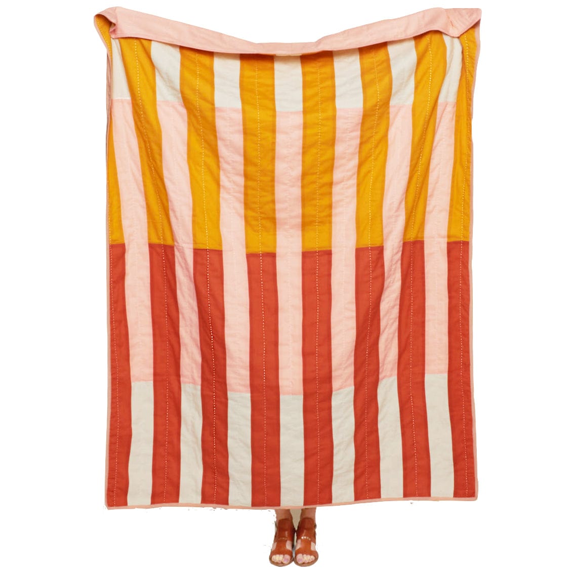 Anchal Offset Stripe Quilt Throw Throws anchal-SSQSSB