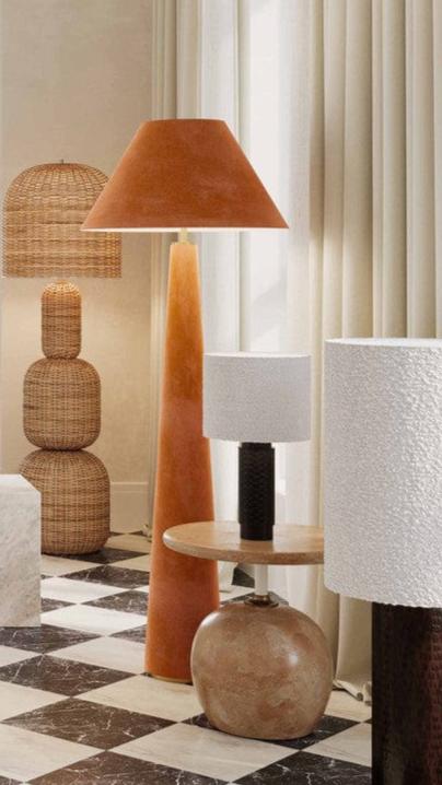 Annette Velvet Floor Lamp Floor Lamp