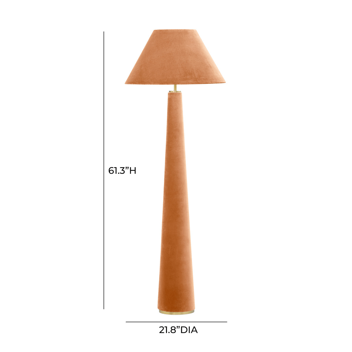 Annette Velvet Floor Lamp Floor Lamp