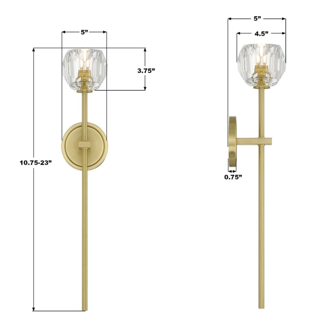Aragon Crystal Sconce Sconces