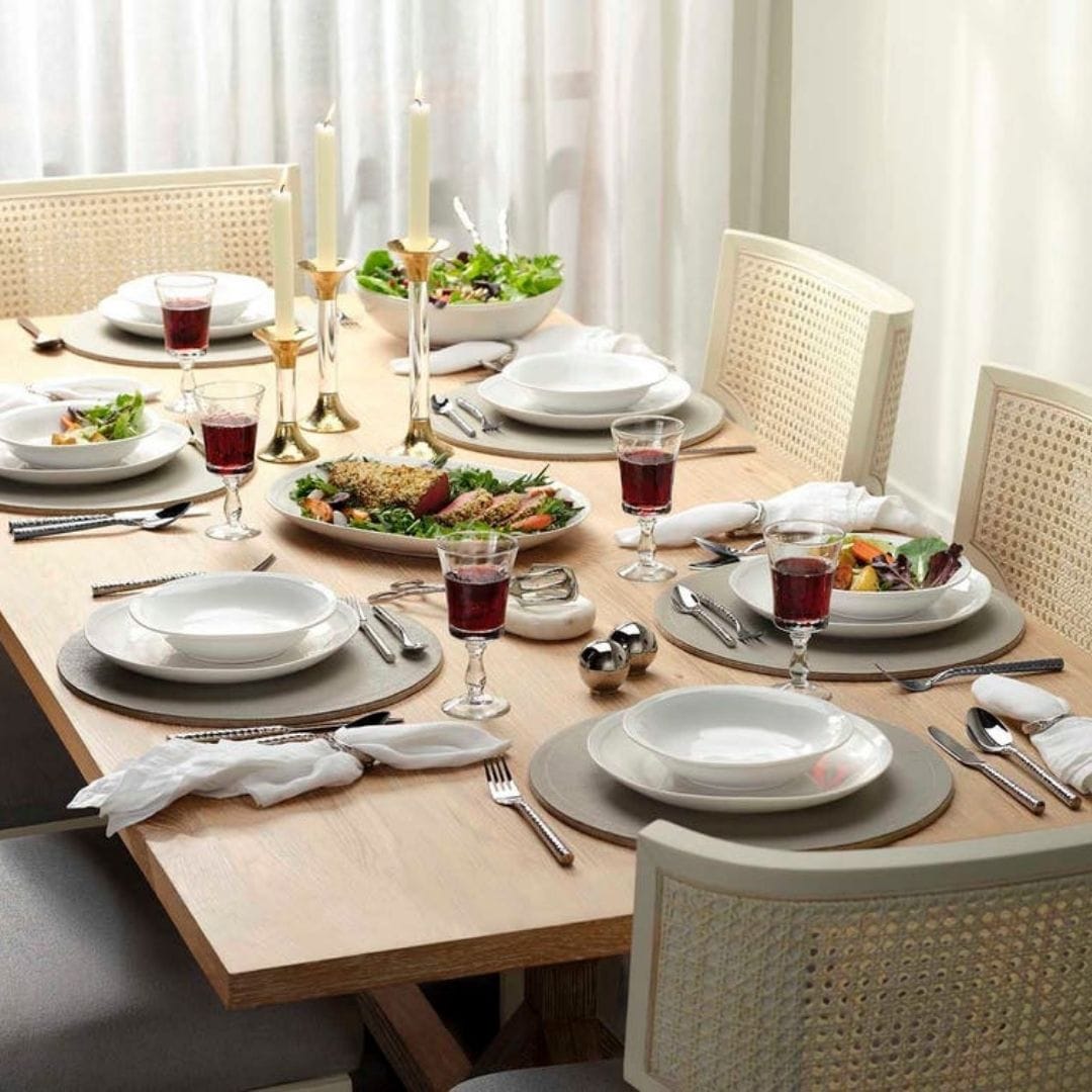 Ariana White Oval Serving Platter (Set of 2) Serveware BP006154 08415971058547