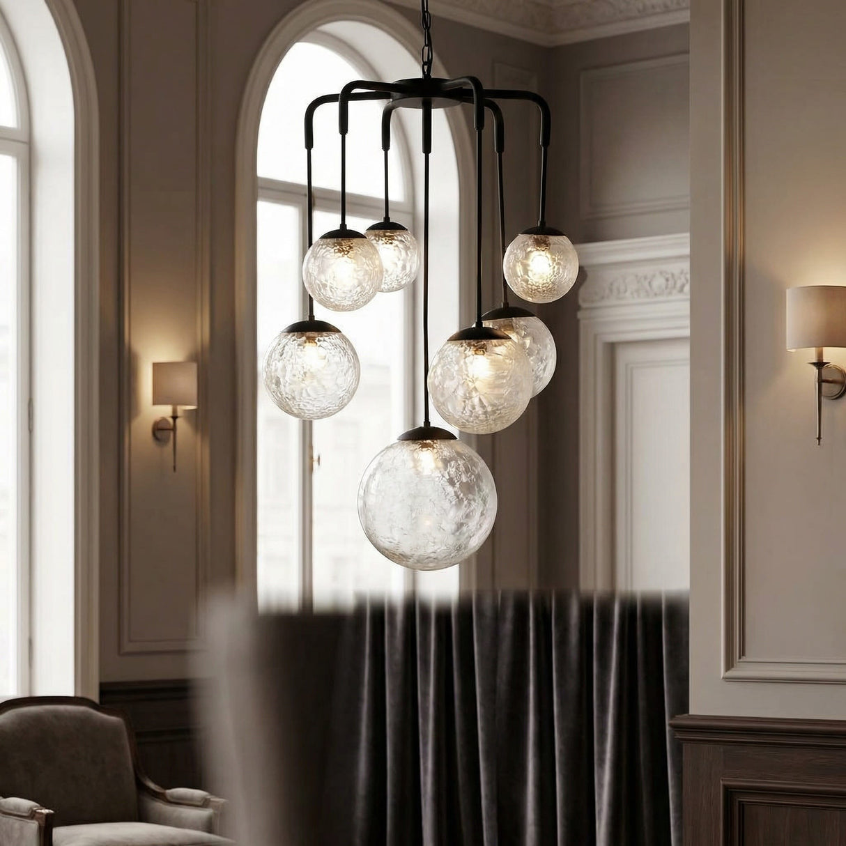 Artemis Chandelier Chandeliers LAMP762MTB 00842449127128