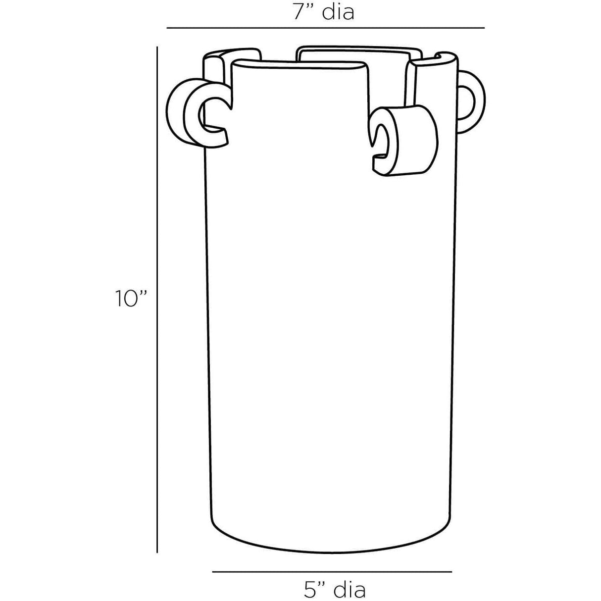 Arteriors Bahri Vase Ceramic Vase arteriors-AVS03