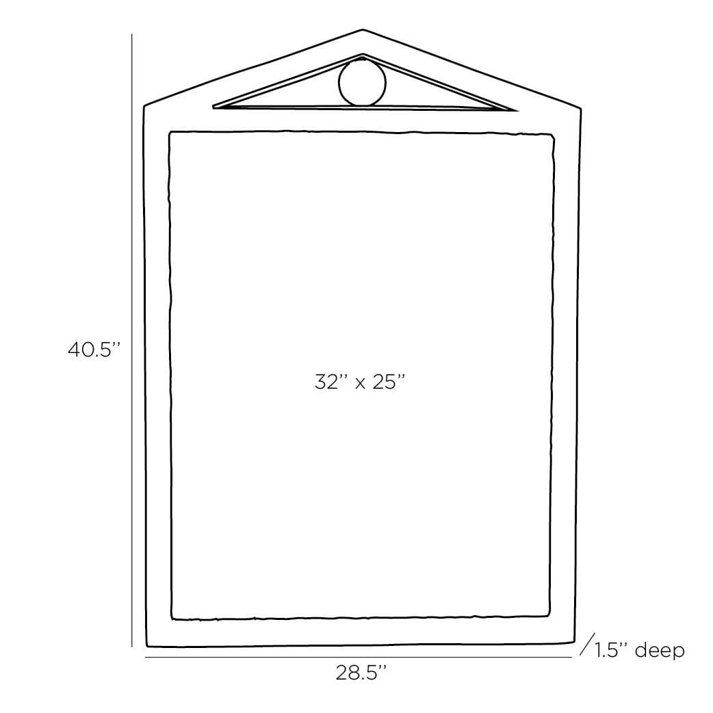 Arteriors Caribe Mirror Rectangular Rattan Mirror arteriors-DC2023