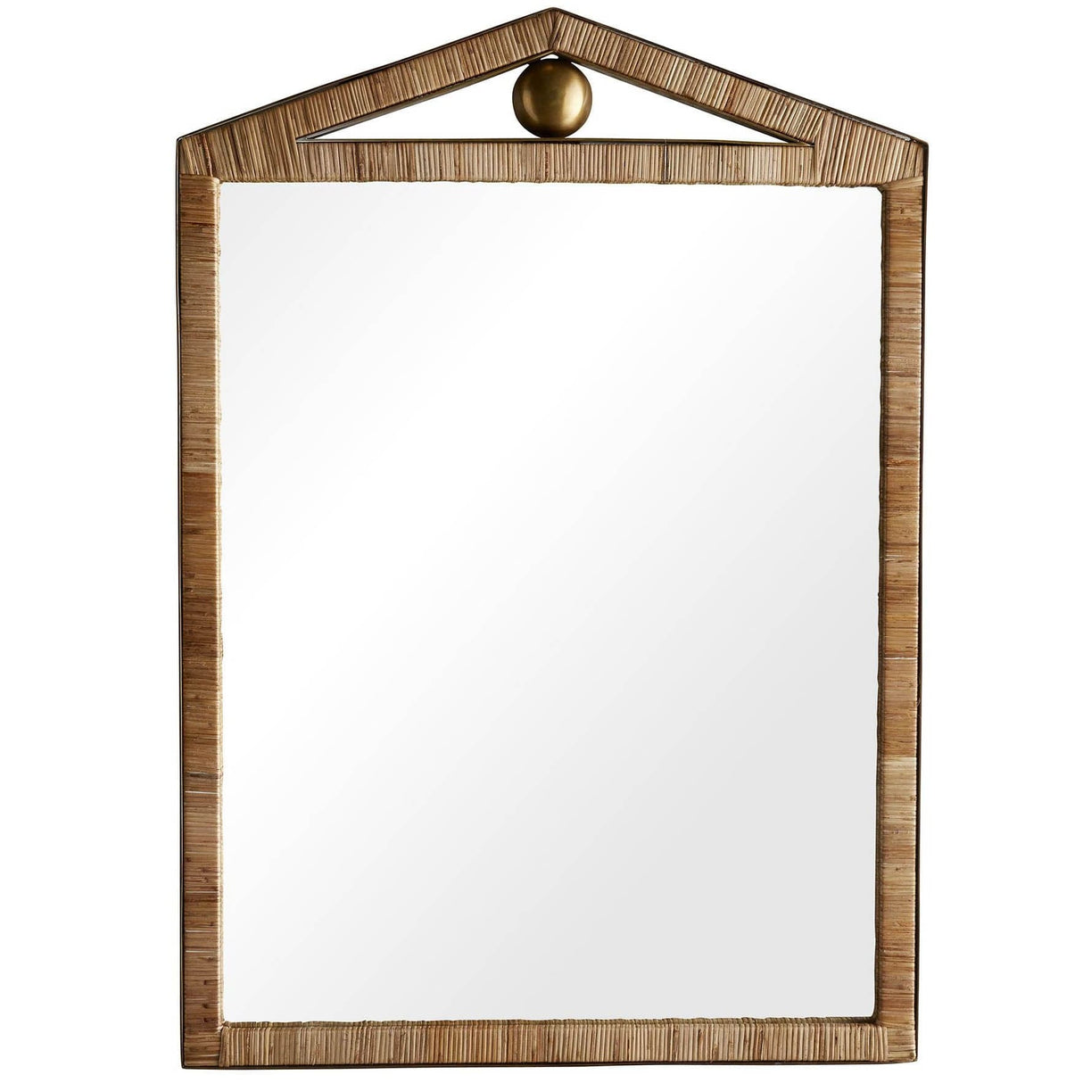 Arteriors Caribe Mirror Rectangular Rattan Mirror arteriors-DC2023