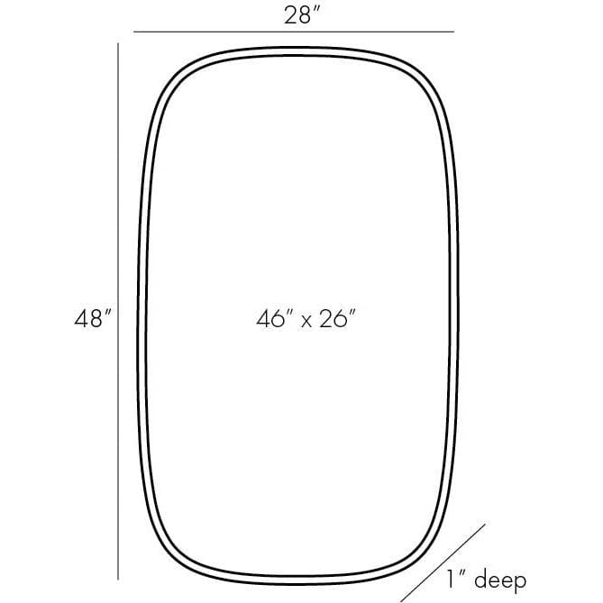 Arteriors Cut Oblong Mirror Oval Mirror arteriors-DA9002