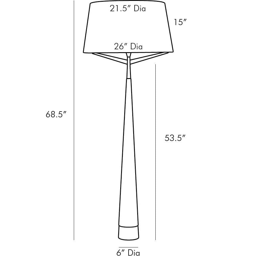 Arteriors Essential Lighting Elden Floor Lamp Lighting