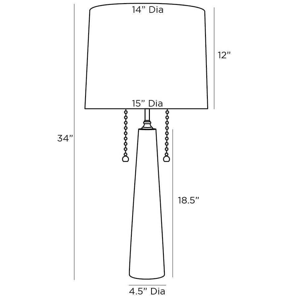 Arteriors Essential Lighting Sidney Table Lamp Lighting