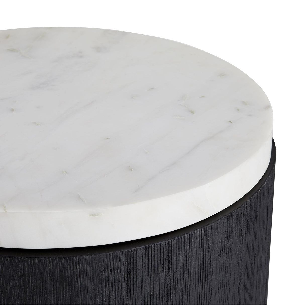 Arteriors Gregor End Table Wood Round End Table with Marble Top arteriors-4873