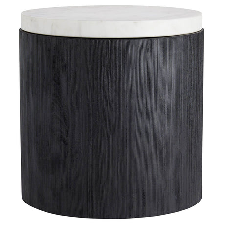 Arteriors Gregor End Table Wood Round End Table with Marble Top arteriors-4873