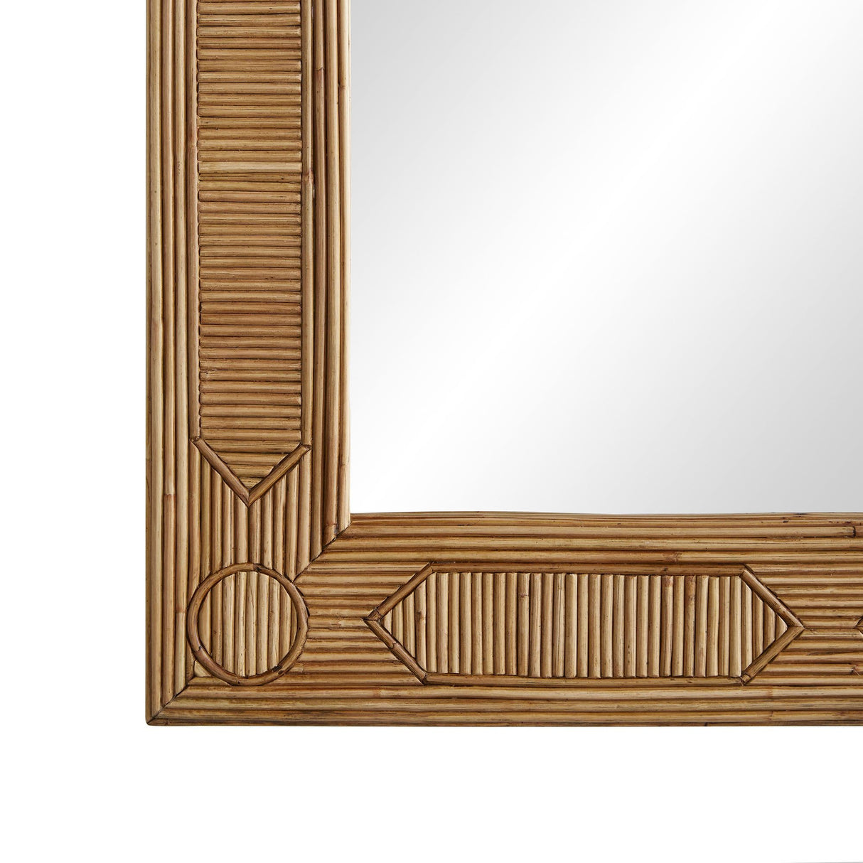 Arteriors Madeline Mirror Rectangular Rattan Mirror arteriors-DC5004
